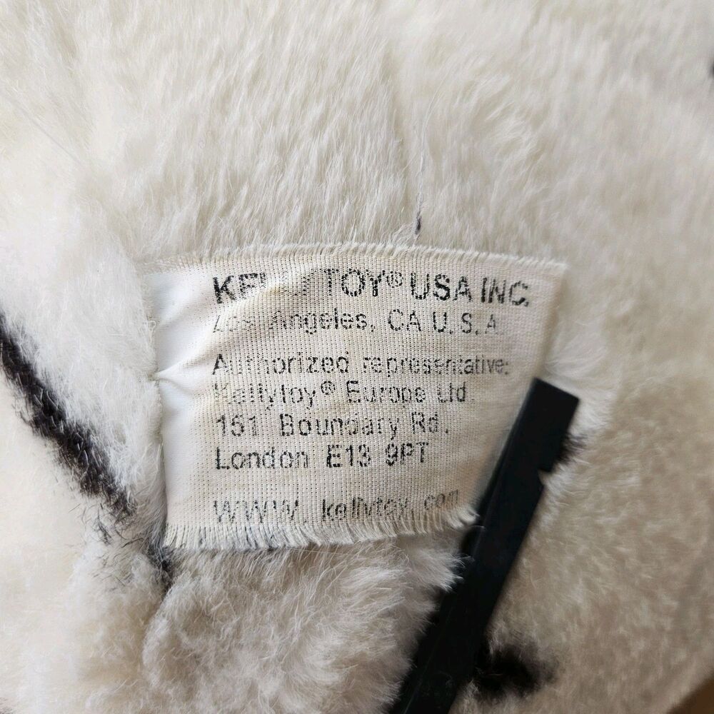 36" Vtg Large Kellytoy Plush Siberian Tiger Stuffed White Toy Animal Blue Eyes - Picture 5 of 16